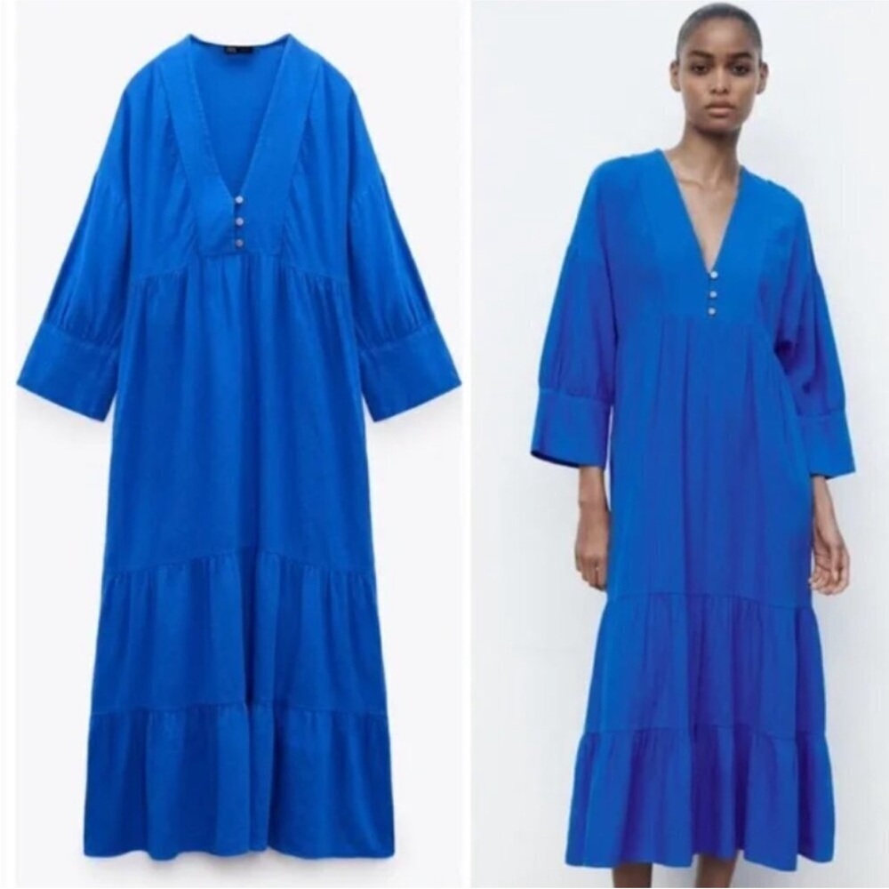 Zara Royal Blue Maxi Dress